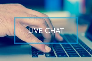 Technology Concept: LIVE CHAT